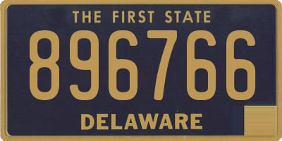 DE license plate 896766