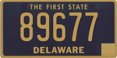 DE license plate 89677