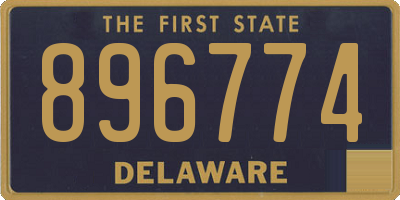 DE license plate 896774