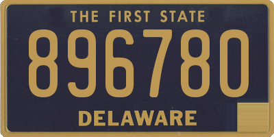 DE license plate 896780