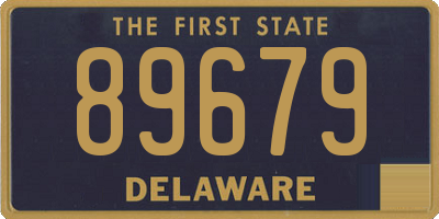 DE license plate 89679