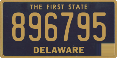 DE license plate 896795