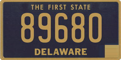 DE license plate 89680