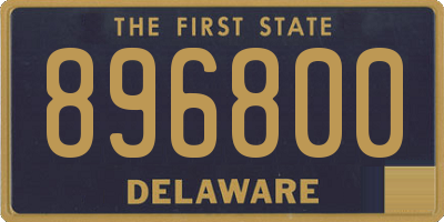 DE license plate 896800