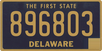 DE license plate 896803