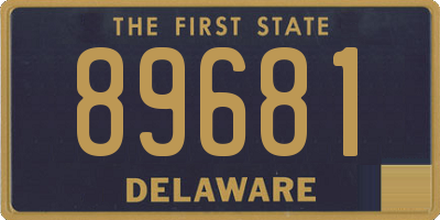DE license plate 89681