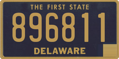 DE license plate 896811