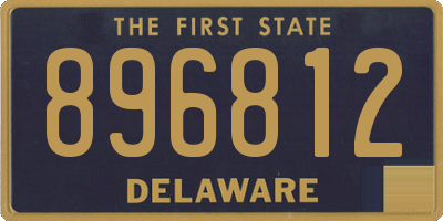 DE license plate 896812