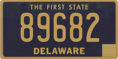 DE license plate 89682