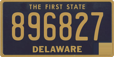 DE license plate 896827