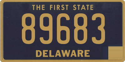 DE license plate 89683