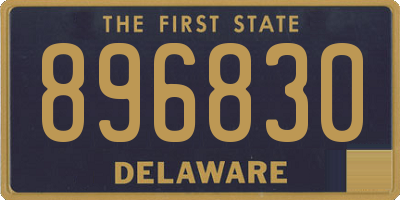 DE license plate 896830