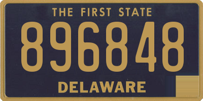 DE license plate 896848