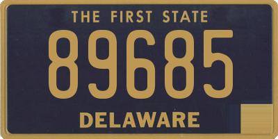 DE license plate 89685