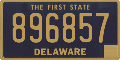 DE license plate 896857