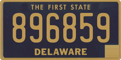 DE license plate 896859