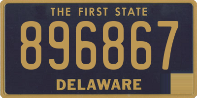 DE license plate 896867