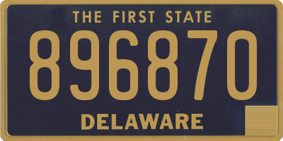 DE license plate 896870