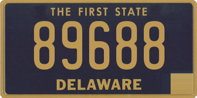 DE license plate 89688