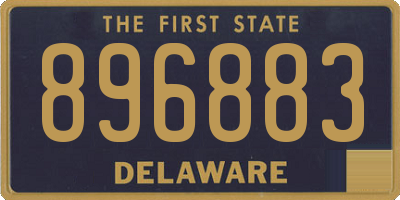 DE license plate 896883