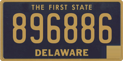 DE license plate 896886