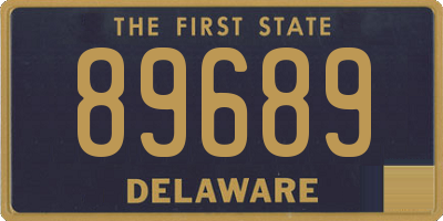 DE license plate 89689