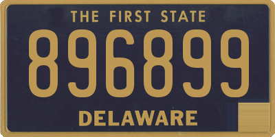 DE license plate 896899