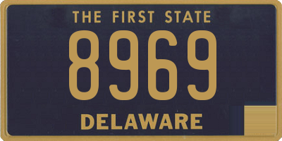 DE license plate 8969