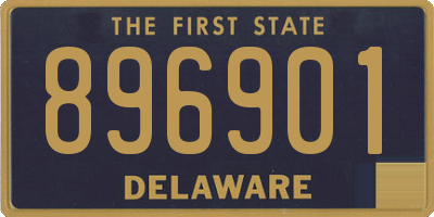 DE license plate 896901