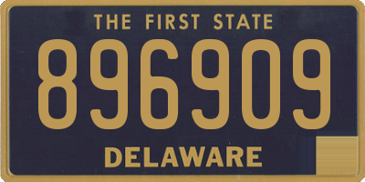 DE license plate 896909