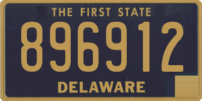 DE license plate 896912