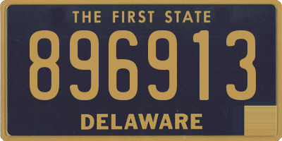 DE license plate 896913