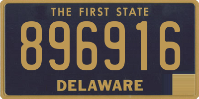 DE license plate 896916