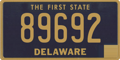 DE license plate 89692