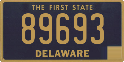 DE license plate 89693
