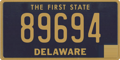 DE license plate 89694