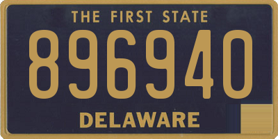 DE license plate 896940