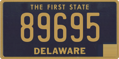 DE license plate 89695