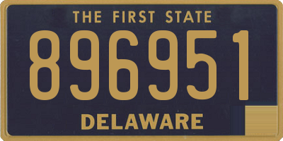DE license plate 896951
