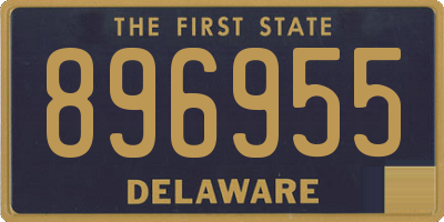 DE license plate 896955