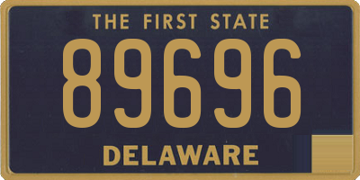 DE license plate 89696