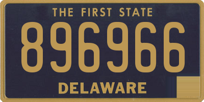 DE license plate 896966