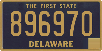 DE license plate 896970