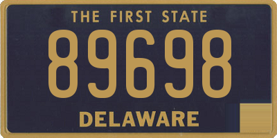 DE license plate 89698