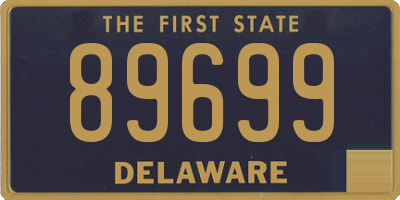 DE license plate 89699