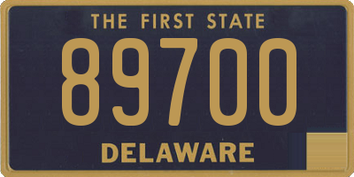 DE license plate 89700