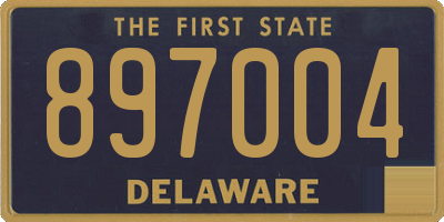 DE license plate 897004