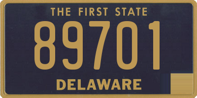 DE license plate 89701