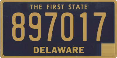 DE license plate 897017
