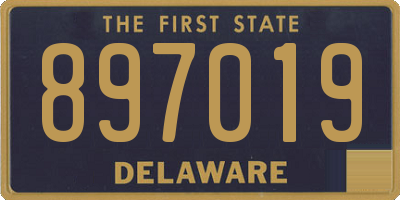DE license plate 897019